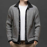 Hybrid Strickjacke Herren – Grau