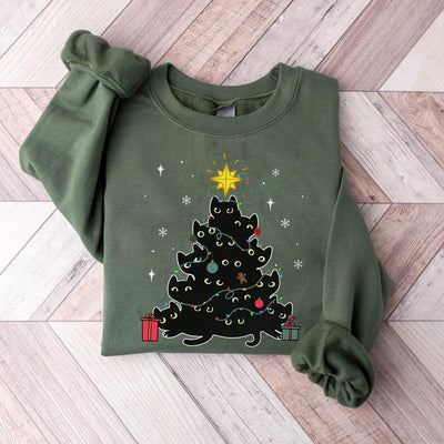 Schwarzer Katzen | Weihnachtspullover