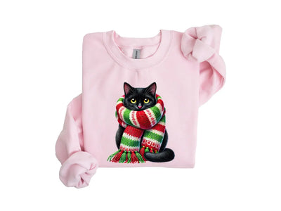 Schal Katze Weihnachten Sweatshirt