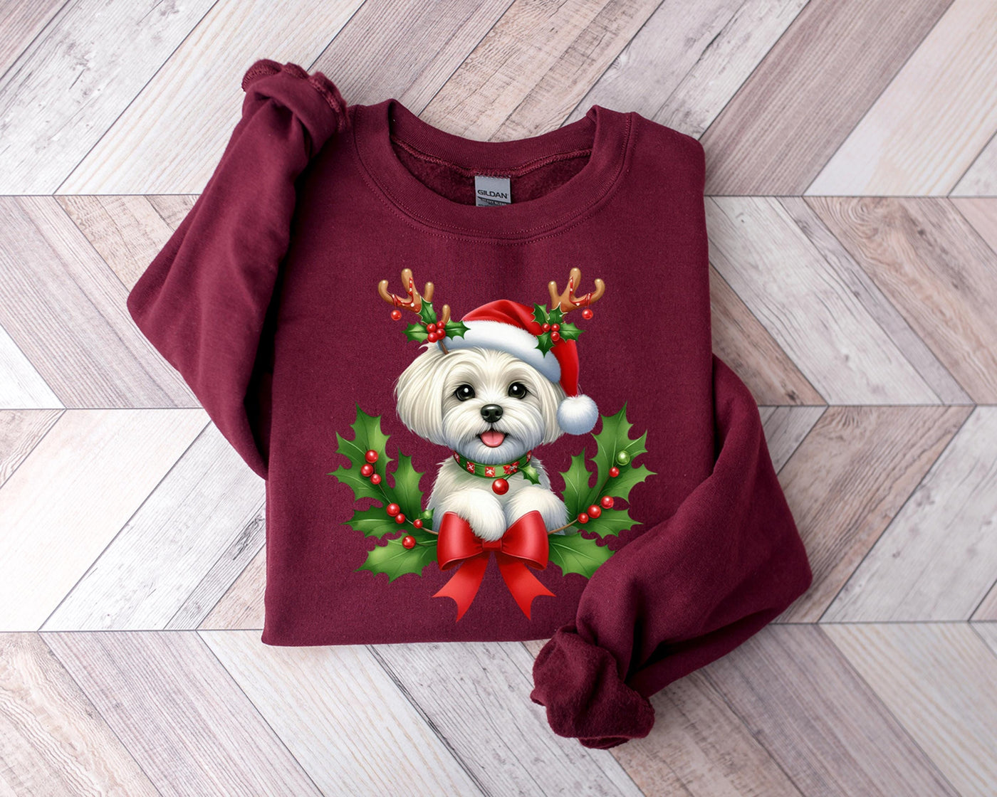 Weihnachten Malteser Hundepullover