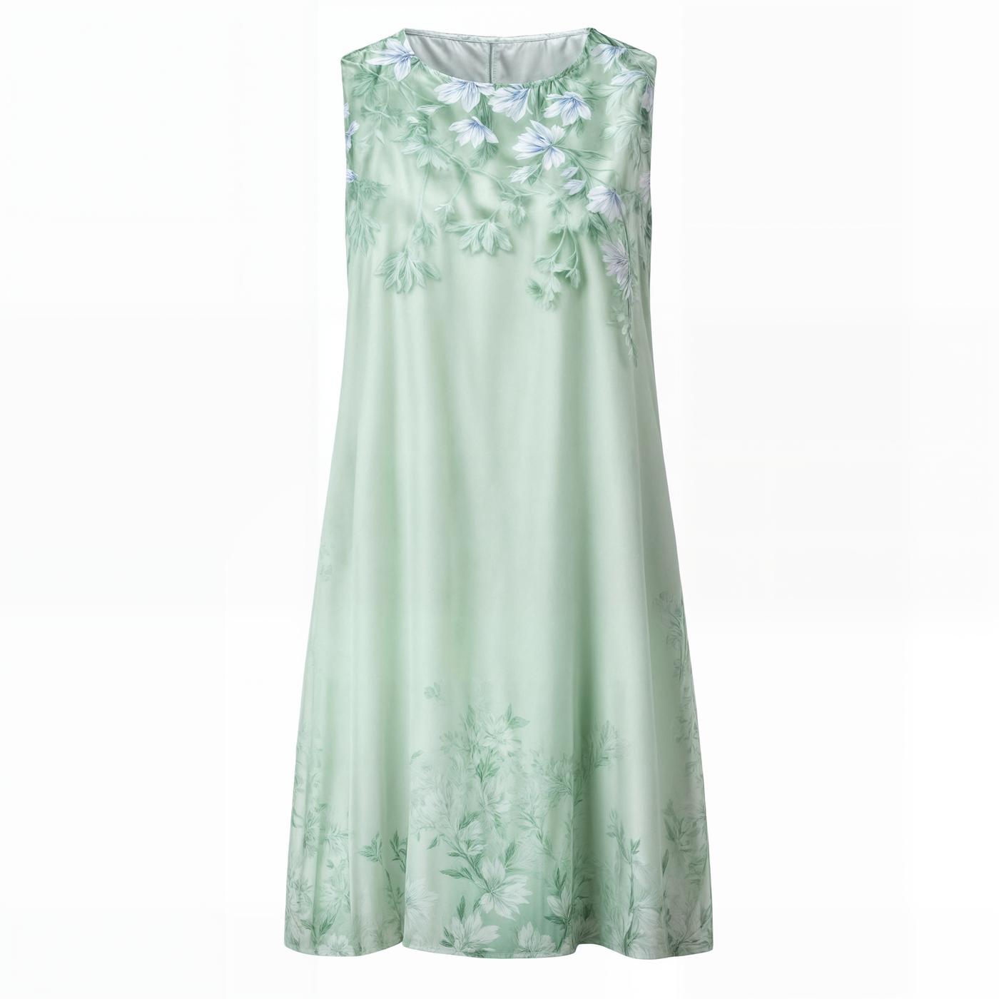 Stilvol Geblümtes A-Linien Kleid mit Weste für Damen – Miray