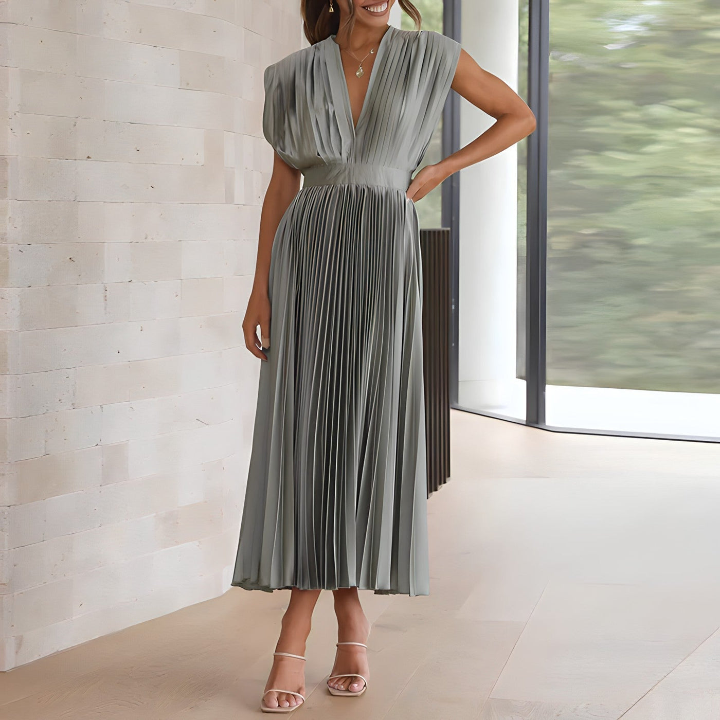 Amara Yazmin - Plisseekleid