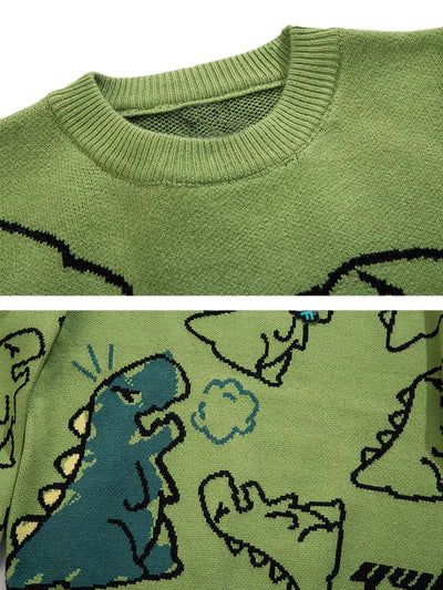 Terra | Bedruckter Dinosaurier-Pullover