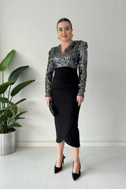 FIRENZE™ / ELEGANTER KLEID – Silber