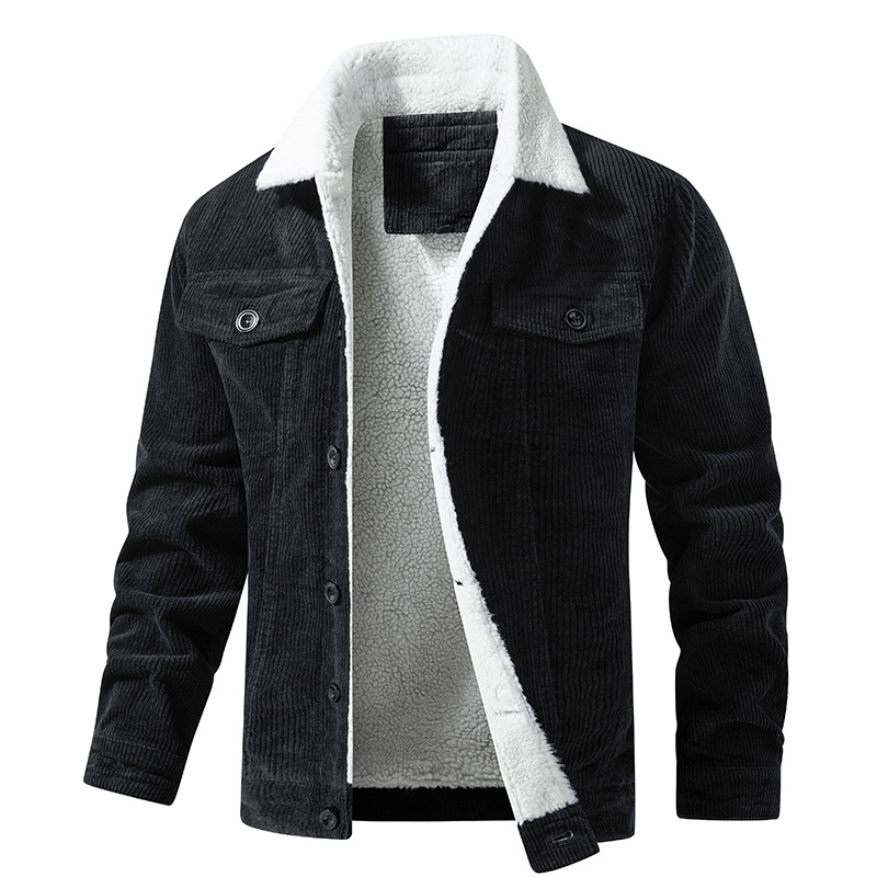 Kuschelige Sherpa | Cord-Jacke