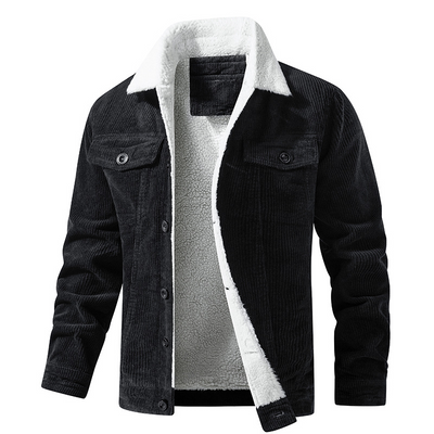 Kuschelige Sherpa | Cord-Jacke