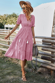Lisa | Sommerkleid mit elegantem, luftigen Schnitt – Rosa