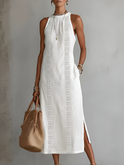 JIMENA | MIDI-KLEID – Weiß