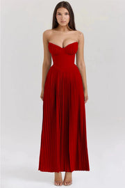 Sommerfeld | Luxuriöses Maxikleid mit Sanftem Fall – Rot