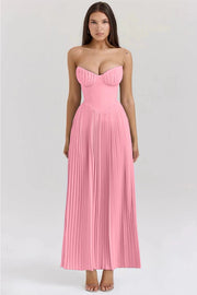 Sommerfeld | Luxuriöses Maxikleid mit Sanftem Fall – Rosa