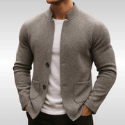 LAU | STRICKWESTE MIT STRUKTUR FÜR HERREN – Grau