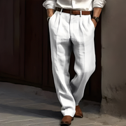 Lennart – Vielseitige Herrenhose im eleganten Design – Weiß