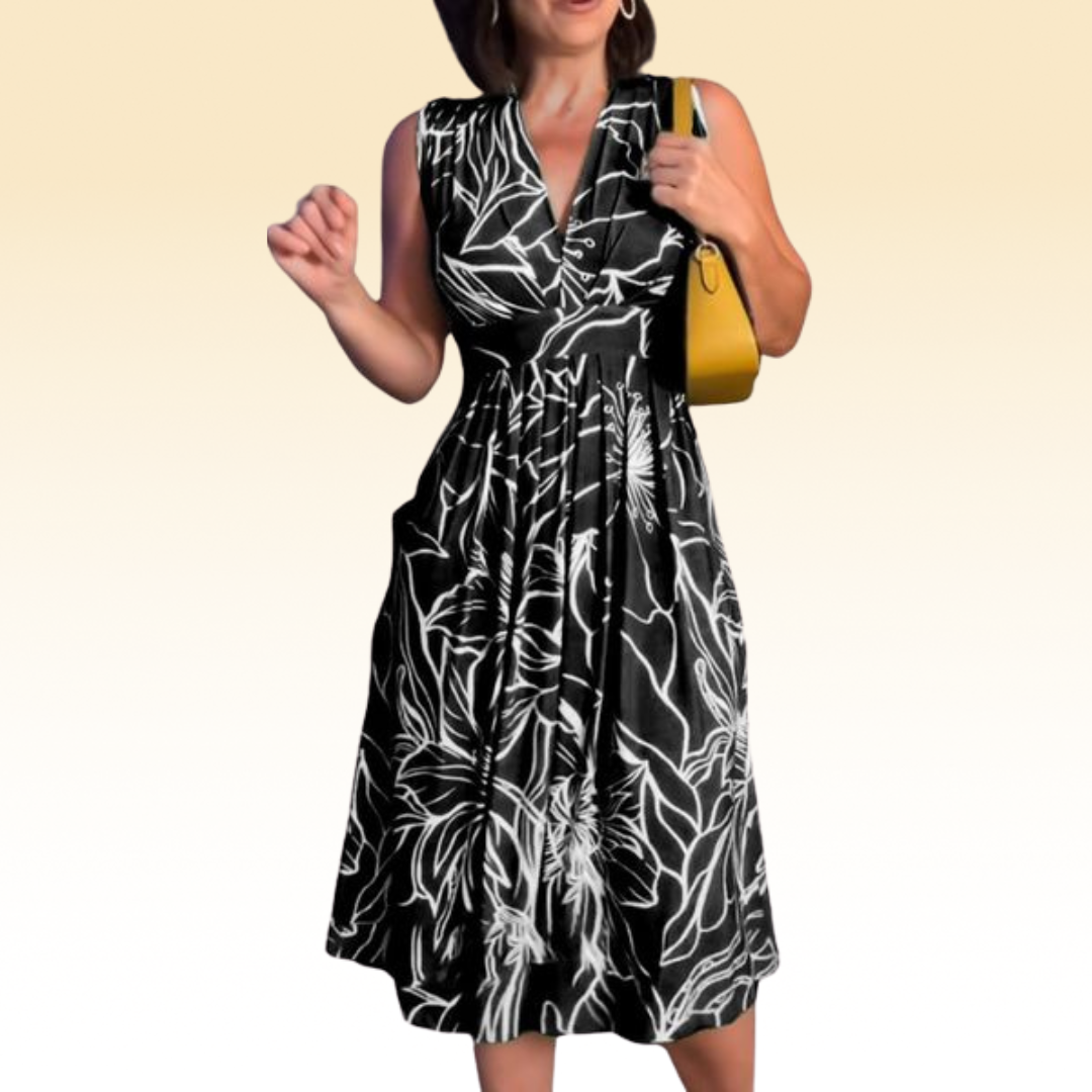 Iris | Elegantes geblümtes Kleid