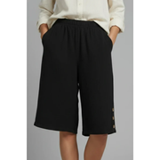 Jara | Damen Shorts Mit Elastischem Bund Für Sommer – Schwarz