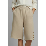 Jara | Damen Shorts Mit Elastischem Bund Für Sommer – Khaki