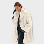 Elegante Übergangsjacke aus Wolle – Weiß