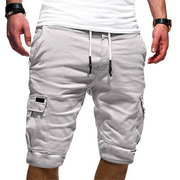 Jasper | Herren Cargo-Shorts mit Tunnelzug – Weiß