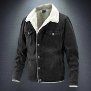 Jeansjacke Mit Futter – Schwarz
