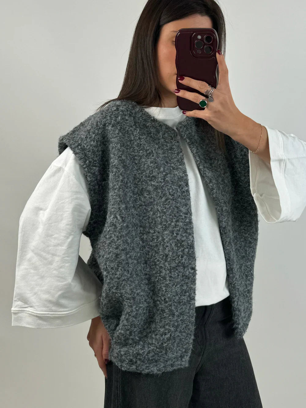 Mia | Ärmellose Weste mit Taschen