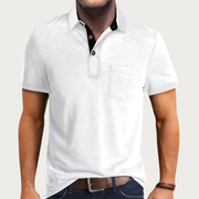 Johannes | Herren Poloshirt Mit Struktur Für Sommer – Weiß