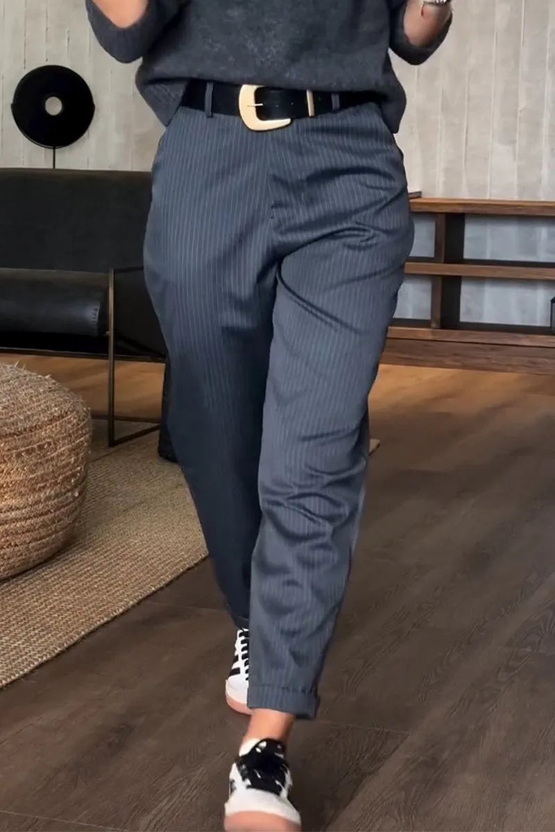 Julie | Gestreifte Anzughose