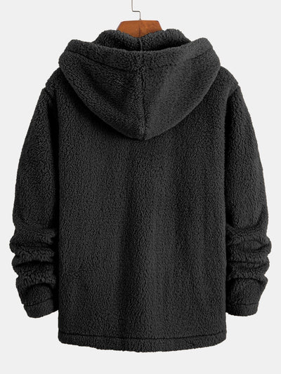 Leon | Bequeme Teddy-Fleece-Kapuzenjacke