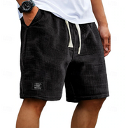 Kaelan | Herren Freizeitshorts Relaxed Fit Kordelzug – Schwarz
