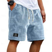 Kaelan | Herren Freizeitshorts Relaxed Fit Kordelzug – Blau