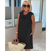 Kaja | Damen Leichtes Sommer Minikleid – Schwarz