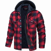 Kapuzenjacke Herren – Rot
