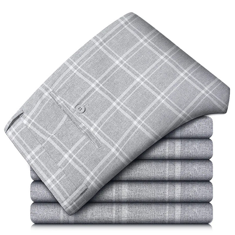 Dominic | Herren Kariert Hose | Stretch