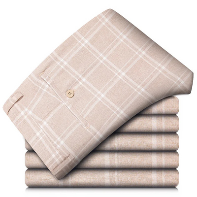 Dominic | Herren Kariert Hose | Stretch