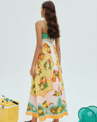 Basha - Damen Graffiti Druck Swing Kleid