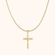 Kette Mit Kreuz Herren – Gold