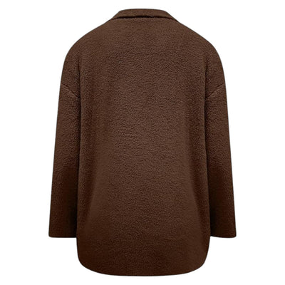 Eilune | Kuscheliger Damenmantel mit Knopfleiste