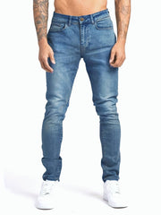 Kilian | Herren Slim Fit Jeans Five-Pocket – Dunkel Blau