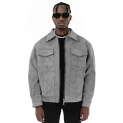 Klassische Bomberjacke Herren – Grau