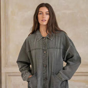 Klassische Denimjacke – Grau