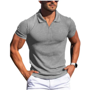 Konrad | Herren Poloshirt Mit Struktur Für Sommer – Grau
