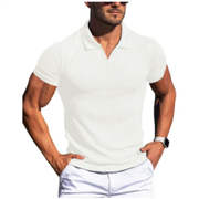 Konrad | Herren Poloshirt Mit Struktur Für Sommer – Weiß