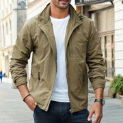 Konstantin | Herren Cargo Jacke Übergangsjacke – Braun