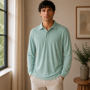 Konstantin | Herren Poloshirt Langarm Für Sommer – Grün