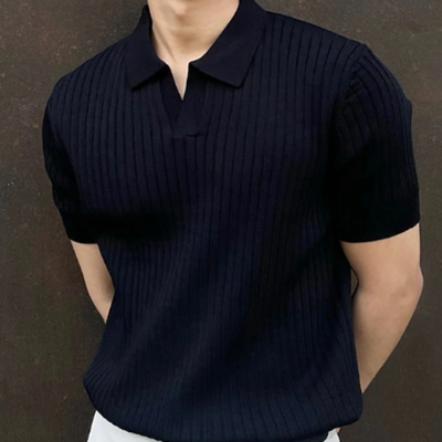 Garry | Herren Kurzarm Poloshirt | Schwarz