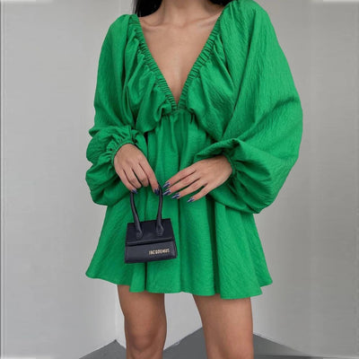 Jandee - Damen Boho Chic Lässiges Kleid