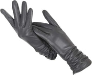 Lammfell Handschuhe Damen – Dunkelgrau