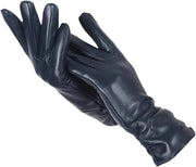 Lammfell Handschuhe Damen – Marineblau