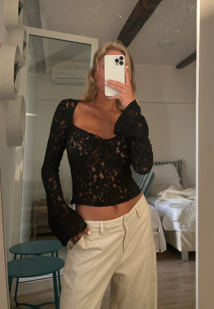 Farrah | Damen Langarm Oberteile | Elegant Top