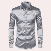 Langarmshirt Herren Slim Fit – Grau