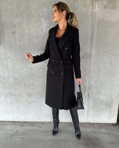 Shayla | Damen Lange Trenchcoat | Warme Jacke