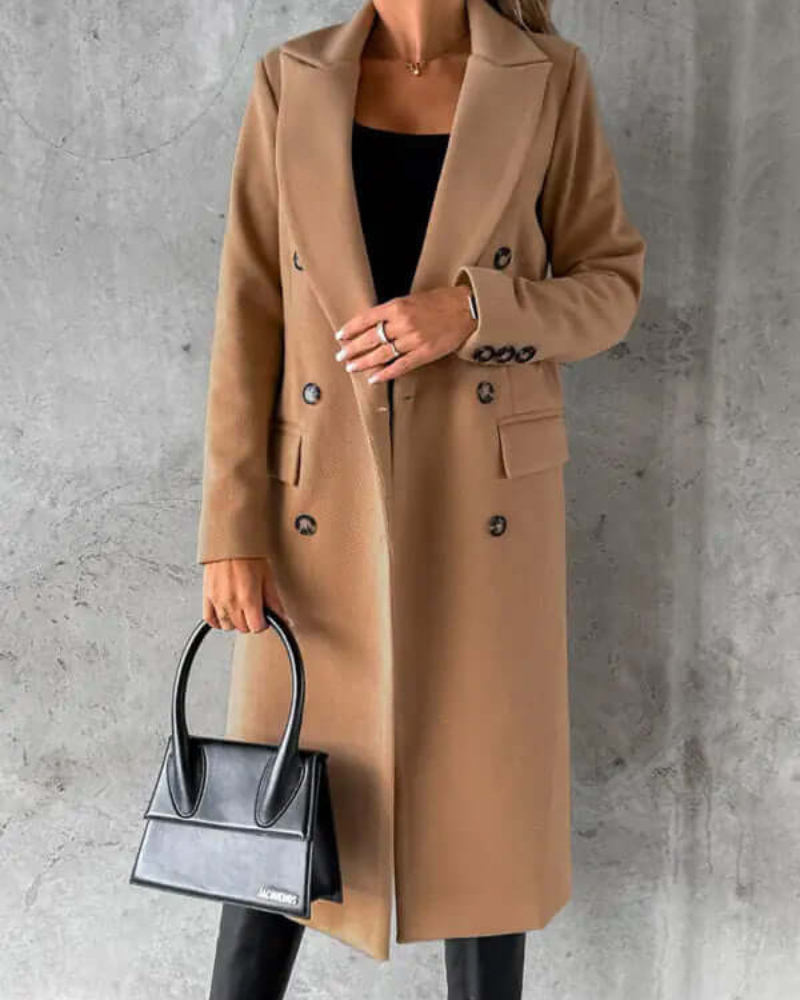 Shayla | Damen Lange Trenchcoat | Warme Jacke